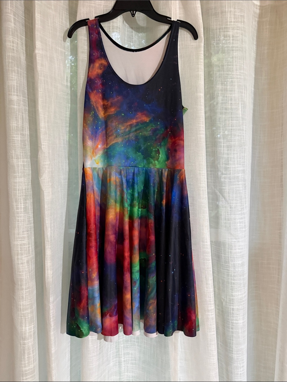 Blackmilk Nebula Multicolor Skater Dress